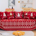 Festive Red Christmas Sofa Cover | Slipcovers for Couches (1-4 Seats)