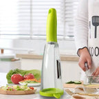 Vegetable Peeler & Shredder with Built-In Peel Catcher – 420 Steel Blade