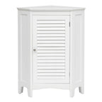 Corner Storage Cabinet Free Standing Bathroom Cabinet with Shutter Door