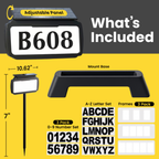 Address Sign House Number Solar Powered BICSSL-11