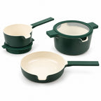 Stackable Ceramic Nonstick Cookware Set, 5-Piece