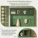 ON-TREND Farmhouse Hall Tree with Storage Bench