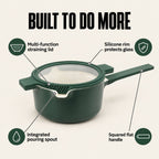 Stackable Ceramic Nonstick Cookware Set, 5-Piece