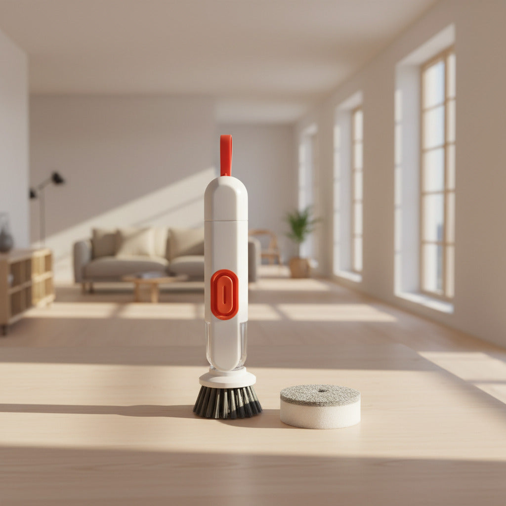 Craftique Dish Brush with Soap Dispenser – Ergonomic Kitchen Scrub Brush