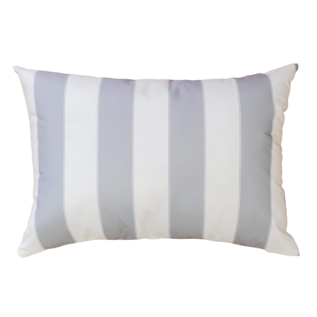 Horizon Stripe Pillow Set 14" x 20" with Water-Resistant Solarium Polyester - Multicolor Stripes