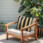2 Pack Outdoor Throw Pillows, Patio Cushions (18x18 Inch)