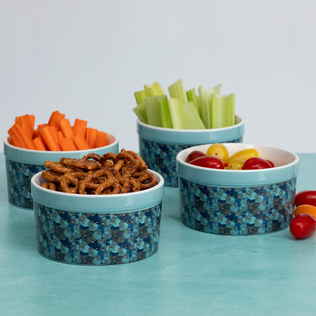 Paw Print Large Oven-Safe Ramekin - Set of 4 - 14oz
