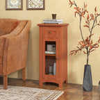 Bathroom Freestanding Storage Cabinet with Single Glass Door