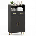 Freestanding Bathroom Storage Cabinet with 2 Drawers & Doors