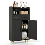 Freestanding Bathroom Storage Cabinet with 2 Drawers & Doors