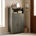 Freestanding Bathroom Storage Cabinet with 2 Drawers & Doors