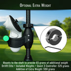 DriVR Elite - Adjustable VR Weighted Golf Club Handle Accessory - Compatible with Quest 2, 3/3s, and Pro