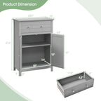 Free Standing Bathroom Storage Cabinet with Large Drawer