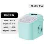 Portable Countertop Ice Maker Machine – Fast Ice Making, 2 Ice Sizes