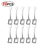 Stainless Steel Dessert Spoon Set | Shaped Spade Scoop for Ice Cream and Fruit