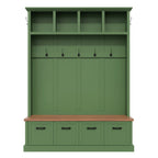 ON-TREND Farmhouse Hall Tree with Storage Bench
