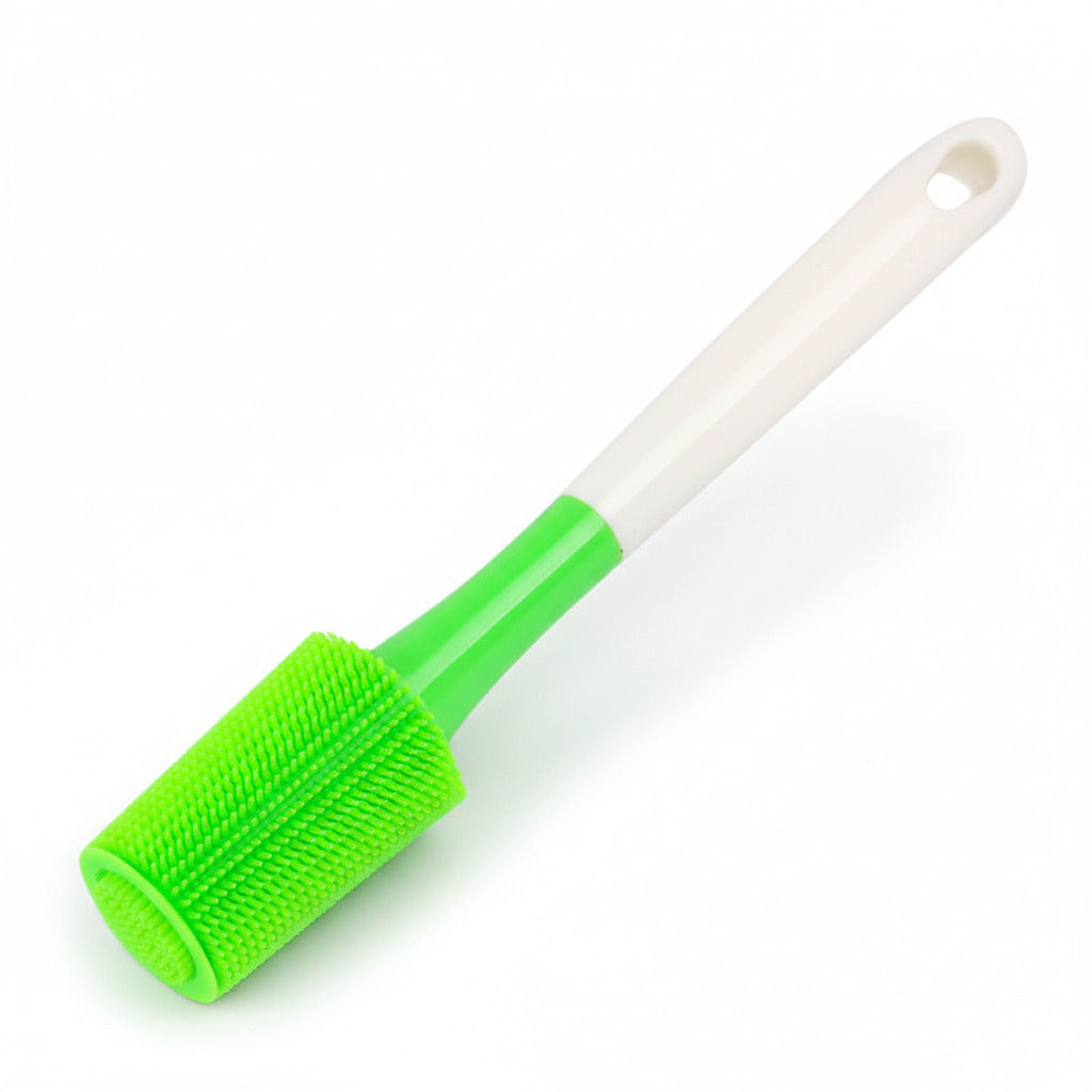 Silicone Cup Brush with PP Handle – Bottle & Glass Cleaner