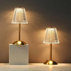 Crystal Touch Table Lamp Dimmable LED Bedside Nightstand Light