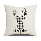 Christmas Pillow Covers Xmas Decorative Christmas Pillow Covers Christmas Decor Pillow Cases Retro Beautiful Cushion Cover Throw Pillowcase Winter Holiday Cushion Case For Home Decor 45x45CM