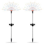 2Pcs Solar Powered Starburst Lights 240 LEDs Firework Lamp Garden Path Decor Lights