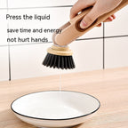 Craftique Dish Brush with Soap Dispenser – Ergonomic Kitchen Scrub Brush