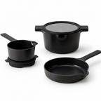 Stackable Ceramic Nonstick Cookware Set, 5-Piece