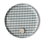 Premium Green Bavarian Check Paper Plates (8pcs)