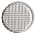 Premium Pink Bavarian Check Paper Party Plate (8pcs)