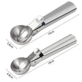 Stainless Steel Ice Cream Scooper, A Good Metal Scoop Tools For Kitchen, For Making Meatball/Melon Ball/Watermelon/Fruits, Measuring Spoon Cup for Cooking Baking