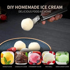 Stainless Steel Ice Cream Scooper, A Good Metal Scoop Tools For Kitchen, For Making Meatball/Melon Ball/Watermelon/Fruits, Measuring Spoon Cup for Cooking Baking